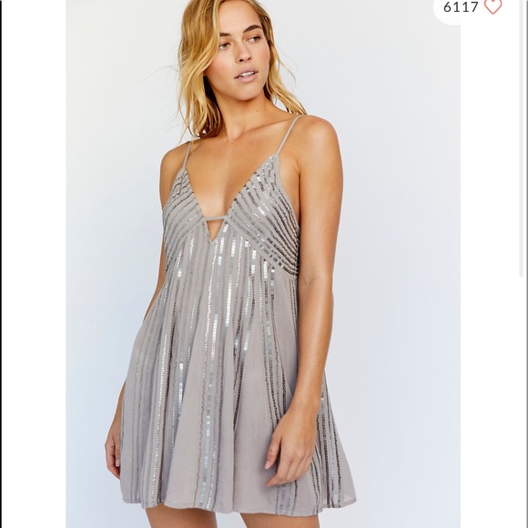 free people embellished slip